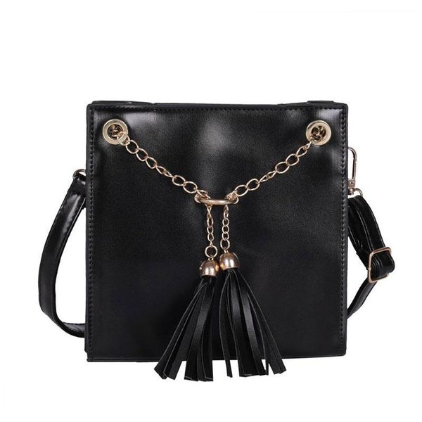 

shoulder bag women fashion messenger bag chain female commuter youth pu leather waterproof with tassel