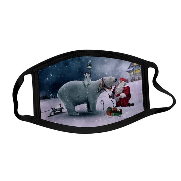 

foggy new cycling face breathable dustproof windproof christmas mask santa claus elk mouth caps washable new year #yl5