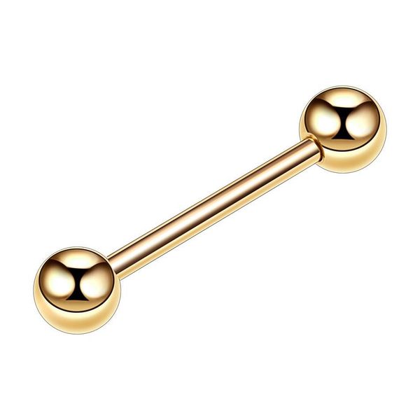 

1pc stainless steel long industrial barbell ring tongue nipple bar tragus helix ear piercing body jewelry tongue piercing q jlluih, Silver