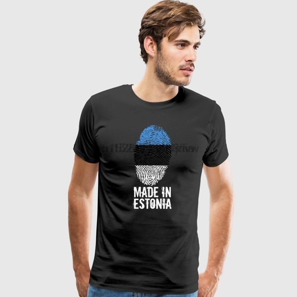 

estonia flag fingerprint for men camisa masculina short sleeve cotton xxxl party hoodie designers t shirts sweatshirt
