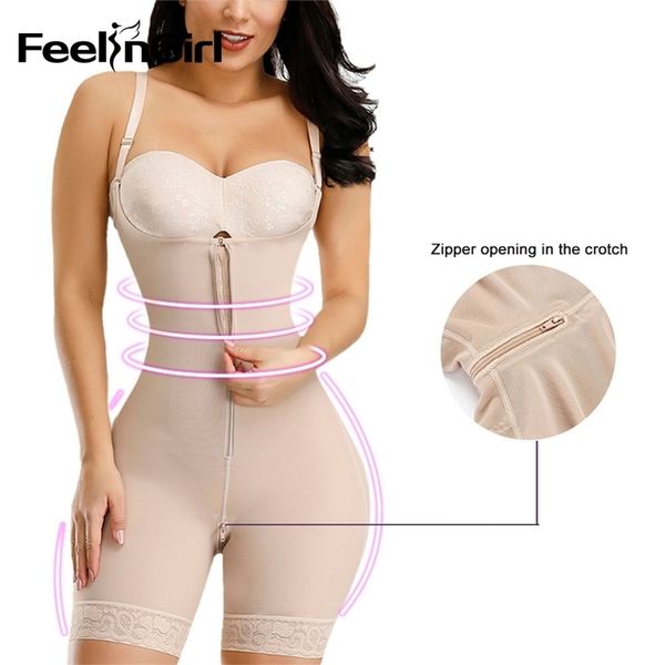

feelingirl high waist slimming tummy control shapewear women hip butt lifter underwear modeling strap body shaper waist trainer lj201209, Black;white