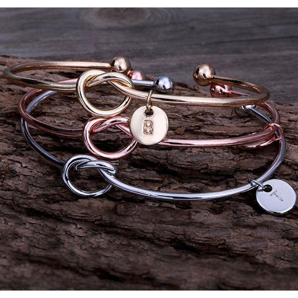 

fashion 26 letter initial necklace bracelet silver gold color disc necklace alphabet knot bracelet for women family sqcjmp beauty888