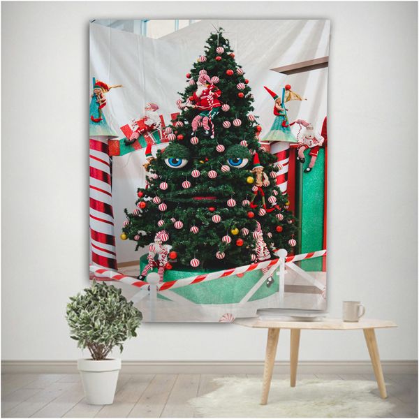 

happychristmastapestry christmas wall hanging christmas fireplace for home deco tapestries christmas tree large size tapestries