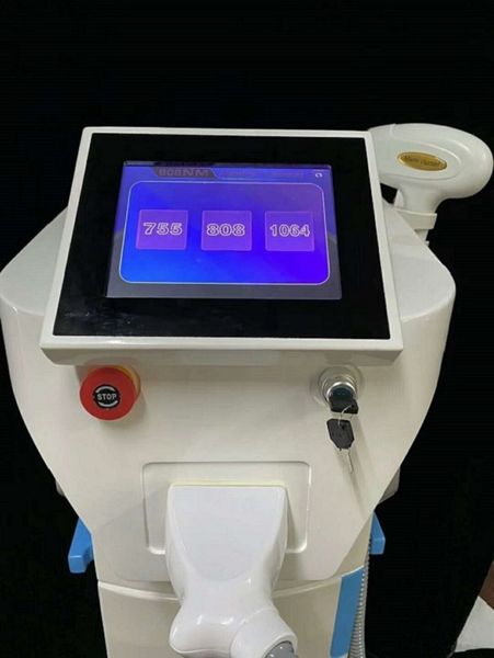 

808nm laser diode laser hair removal machine 20 million s 755 1064 808 with ce suitable for any skin type, Black