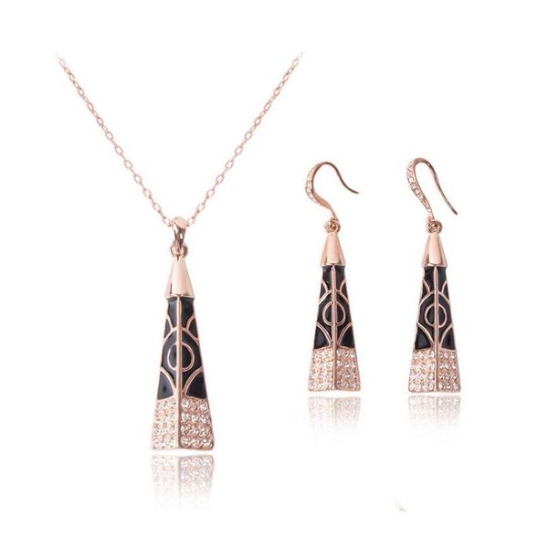 

18kgp fashion jewelry sets big brand necklace earrings sets for women gift 2015 jewelry cal11039i nvg7g, Silver