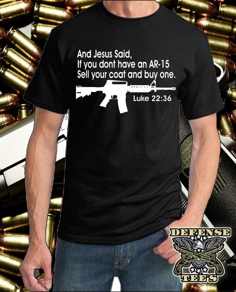 

design ar 15 luke 22 36 bible marksman tee pro gun t bible verse o neck hipster sport hooded sweatshirt hoodie men t shirt