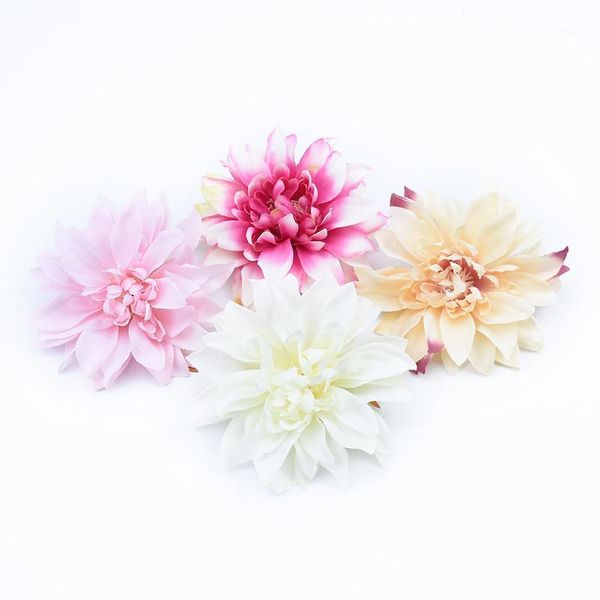 

50/100 pieces artificial flower scrapbooking flower wall christmas decorations for home wedding car silk daisies diy gifts boxes1