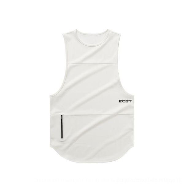 

bhyp9 crazy muscle sports men' leisure running fitness outdoor training breathable loose quick-drying vest sleeveless vest vest zy3t, White;black