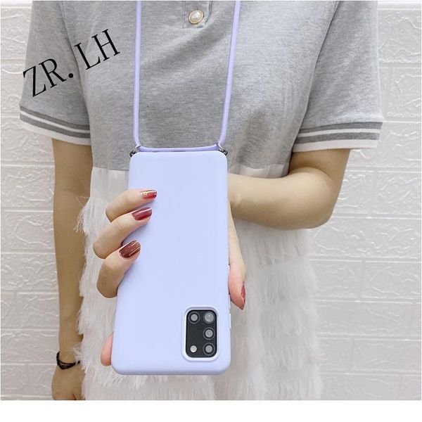 

strap cord chain case for samsung galaxy a41 a51 a71 a50 a70 a31 a40 a10 a20 a30 a21s m30s necklace lany qylyjp