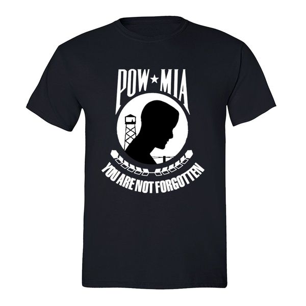 

new men's pow mia flag not forgotten t shirt memorial military army usa tshirt black summer fashion sport hooded sweatshirt hoodie