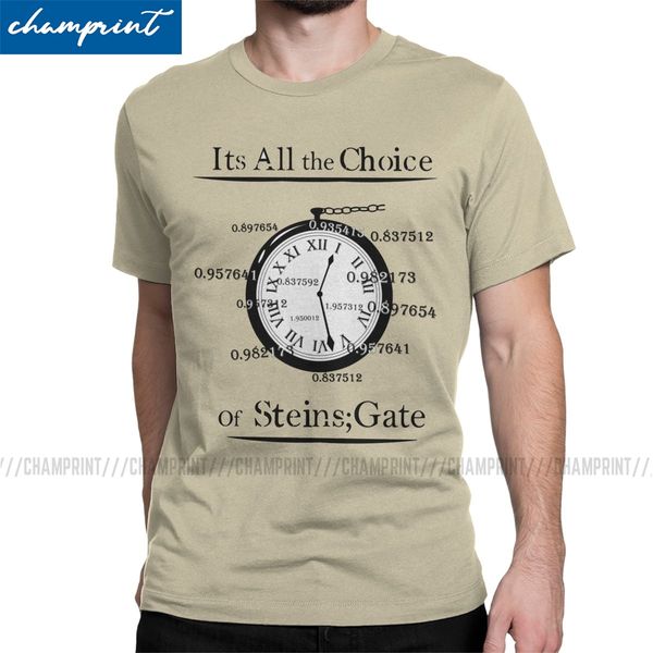 

cool the choice of steins gate round neck okabe kurisu anime short sleeve tees gift idea sport hooded sweatshirt hoodie men t shirt