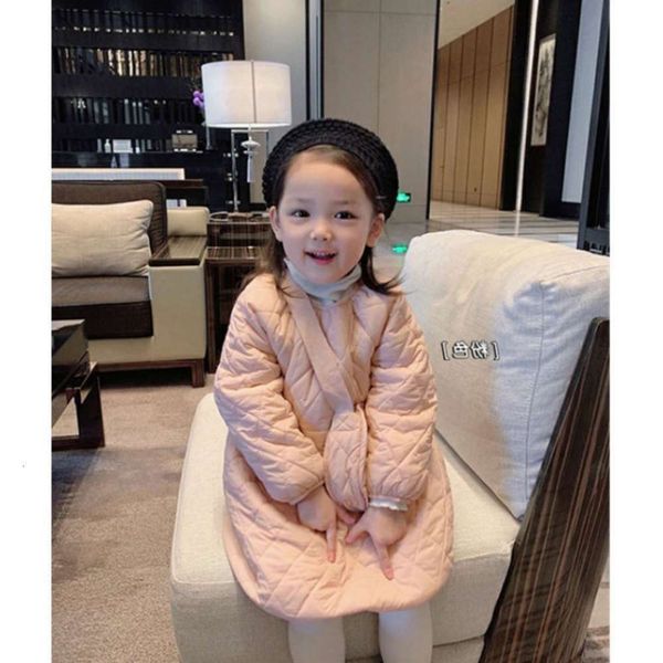

girl girls' autumn sle and winter temperament 2020 new baby's diamond lattice clip cotton doll skirt cute children's korean d, Red;yellow