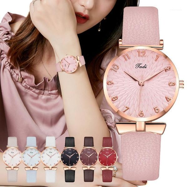 

wristwatches women style minimalist calendar leather belt watch famous ladies analog quartz wristwatch1, Slivery;brown