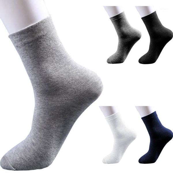 

men socks absorb sweat business medium stockings cotton deodorant summer thin socks office mens1, Black