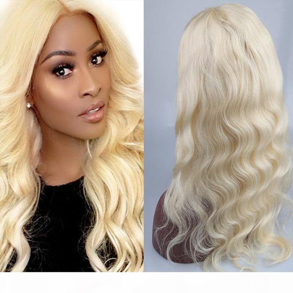 

613 body wave13x4 lace front wig full lace human hair wig pre plucked natural hairline with baby hair 130%~150%density for black women, Black;brown