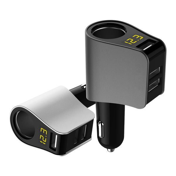 

hy10 car cigarette lighter socket splitter power plug 3 usb car fast charger, charger usb and plug for car 3 usb