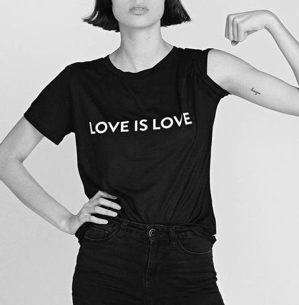 

love is love letters women tshirt cotton casual funny t shirt for lady yong girl tee drop ship s-220, White