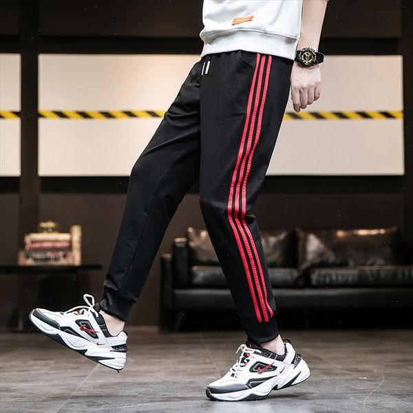 

sweatpants men elastic loose stretch track harem pants man plus big size 7xl 8xl joggers sports korean male trousers, Black
