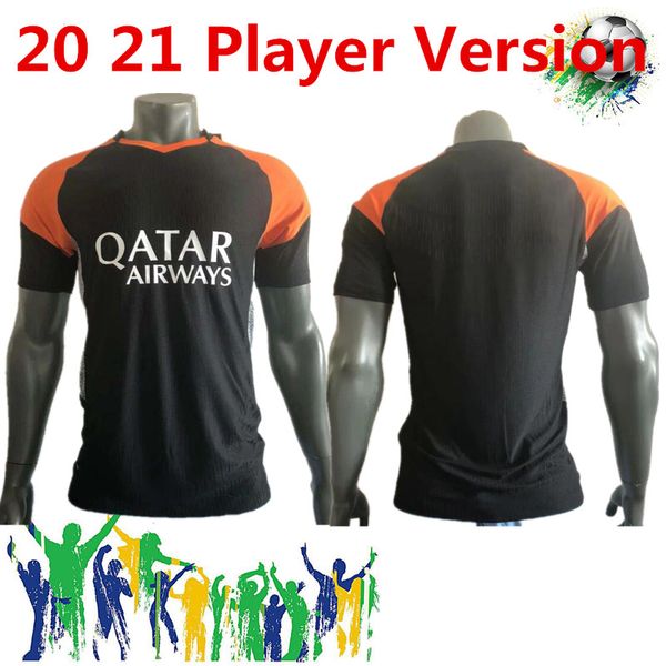 

20 21 rome third player verion soccer totti roma dzeko sports de rossi jersey 2020 2021 el shaarawy nainggolan football shirt, Black;yellow
