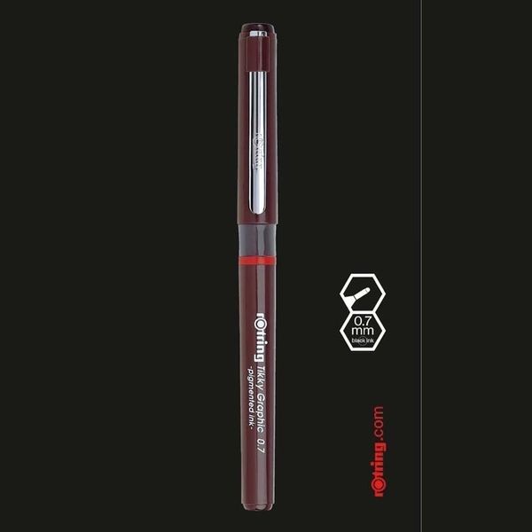 3 pçs / lote Alemanha Rotring Tikky Gráfico Pigmentado Tinta Fineliner Desenho Caneta Esboço De Esboço De Manga Arquitetura Design Papelaria Y200709