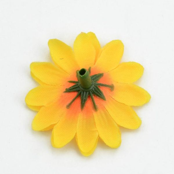 

30pcs 4cm mini silk sunflower artificial flower head for wedding box decoration headmade scrapbooking accessories fake jllhau