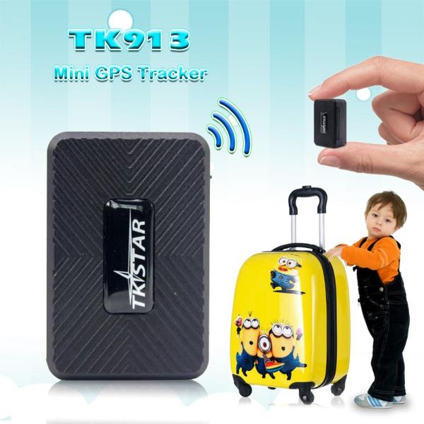 

mini portable gps tracker tk913 1500mah powerful magnet vehicle tracking device tkstar app with history route playback