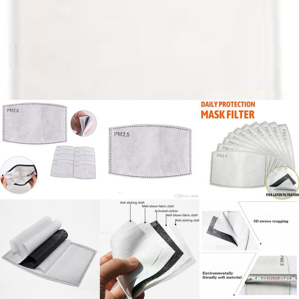 

replaceable gasket anti-pm2.5 filter mask mask pad dustproof anti-haze breathabl3c39 1 6lcs clmv