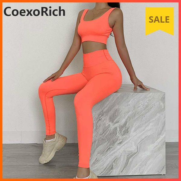 

sport set tracksuit women workout fitness gym clothing bra seamless yoga suit crop tank running tights leggings sportswear c0123, Gray