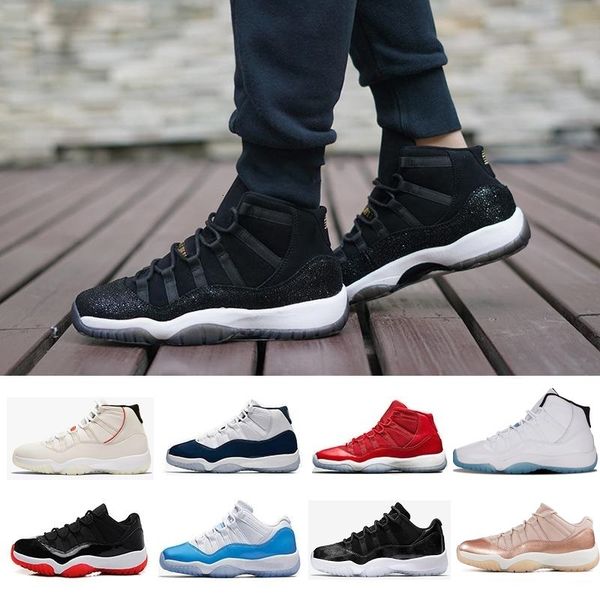 

new 11 11s high low le velvet blue men shoes 11s royal blue concord 23 45 bred rose gold white black grey teal j11 sneakers