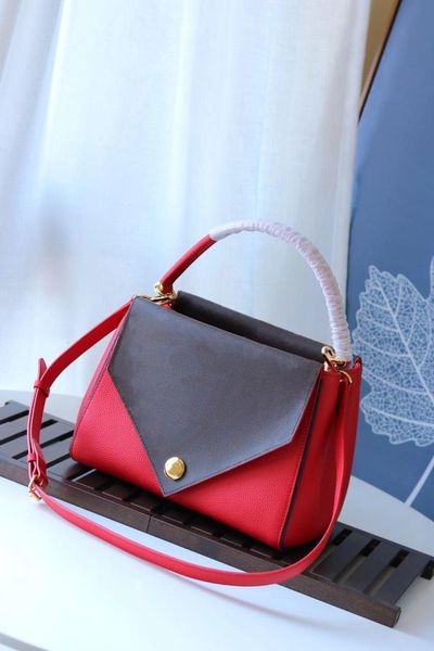 

classic women handbags double v shoulder bag new flower pattern shoulder bags genuine leather ladies purse bag fashion totes lady hand bags