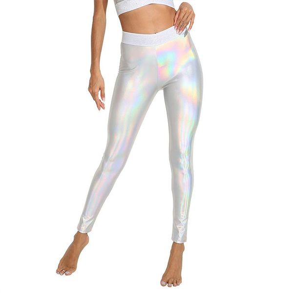 

women high waist sport yoga pants laser pants push up sports tights women fashion workout leggings clothes fitness, White;red