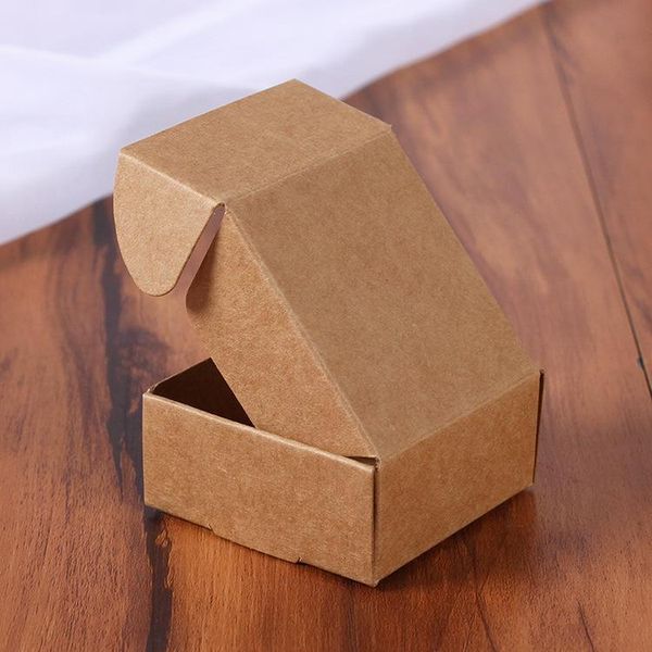 

100pcs kraft gift packaging cardboard paper boxsmall natural handmade soap kraft craft boxkraft carton paper box h sqcpyy