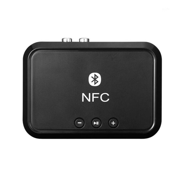 

portable nfc bluetooth stereo audio receiver adapter nfc-enabled 3.5mm/ rca output music sound for phone car speaker1