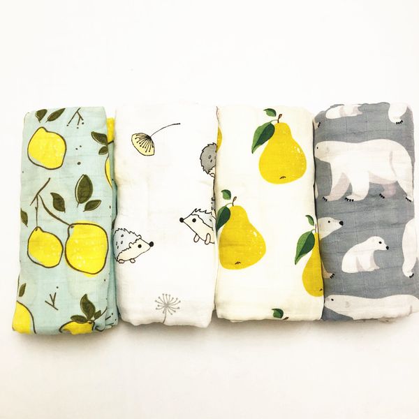 

inch 47inch 70% bamboo+ 30% cotton baby swaddle wraps cotton baby muslin blankets newborn 100% bamboo muslin quilt 1016