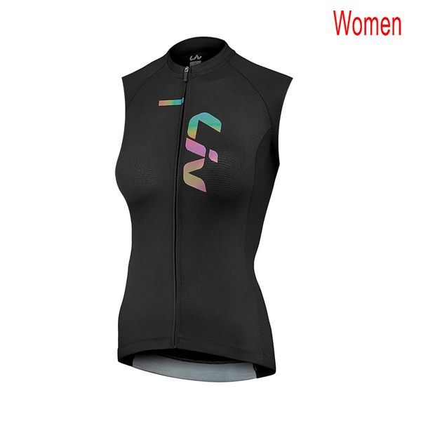 2021 verão respirável mulheres ciclismo jersey pro equipe liv mtb camisa de bicicleta rápida bicicleta seca sem mangas colete esportes uniformes y21020804