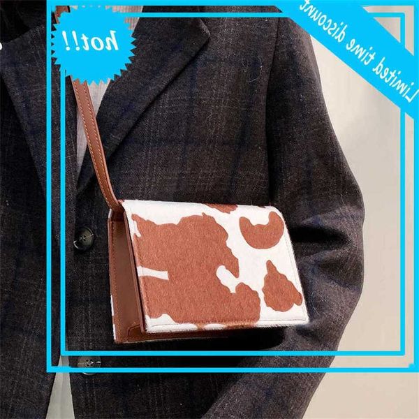 

fashion mini shoulder cow pattern pu leather crossbody bags for women little flip messenger handbags dead bag purse