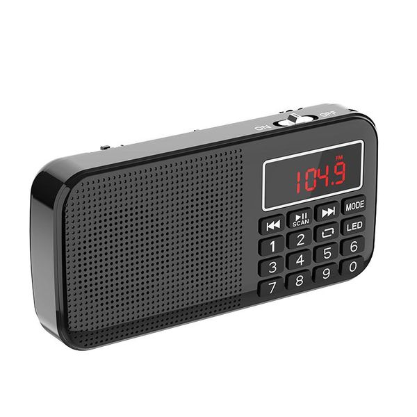 

mp3 плеер спикер портативный мини fm-радио автоматическое сканирование с 18650 и tf слот для карты и