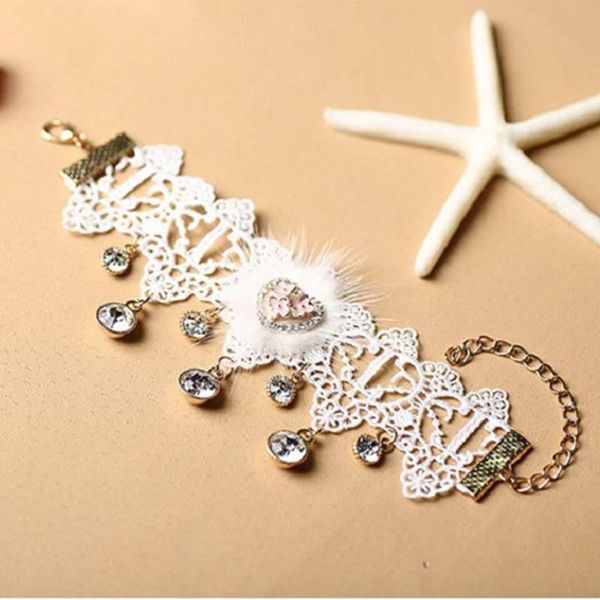 

one piece love heart women wedding bridal gloves evening party rhinestone gloves for valentine's day luvas casamentos 2019 h sqclav, White
