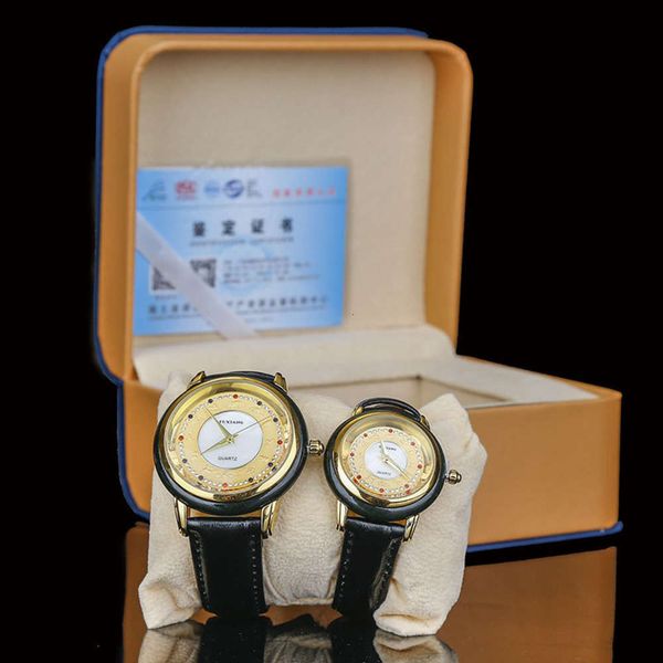 

jade watch, hetian custom ink made jade watch, japanese movement watch, couple watch, Slivery;brown