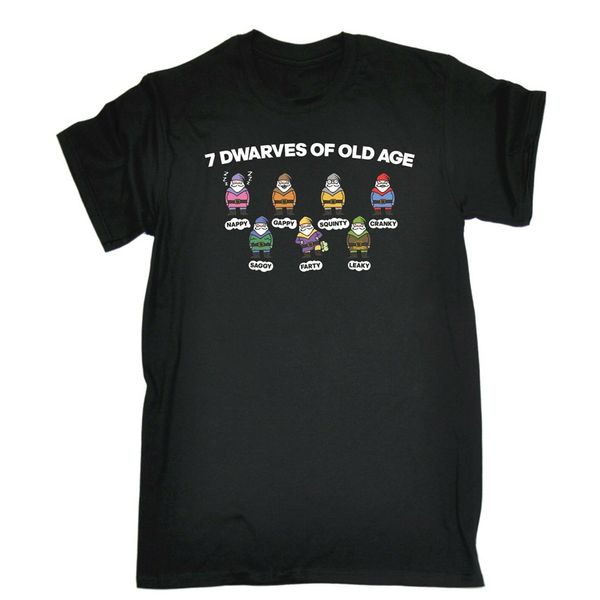 

mens 7 dwarves of old age funny joke humour t-shirt birthday oversized tee tshirt sport hooded sweatshirt hoodie