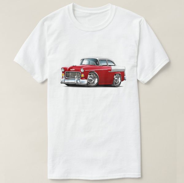 

2019 printed men t shirt cotton short sleeve 1955 chevy belair red-white car t-shirt women tshirt sport hooded sweatshirt hoodie