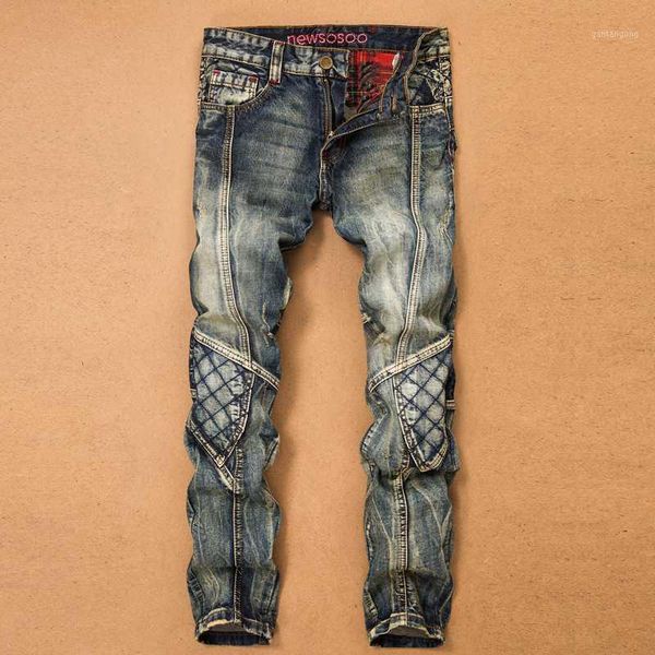 

denim 2020 new casual ripped hip hop jeans men with holes super skinny famous jean scratched biker trouers dropshipping1, Blue