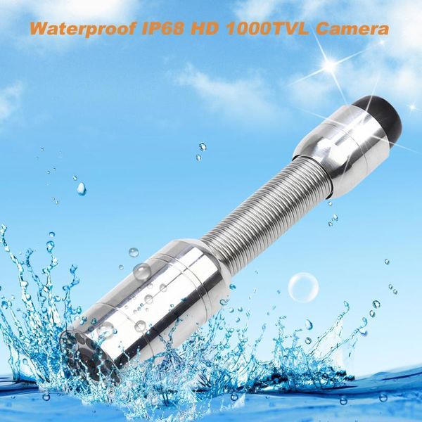 

23mm camera head stainless steel industrial pipeline sewer endoscope waterproof camera head used for drain pipeline inspect1