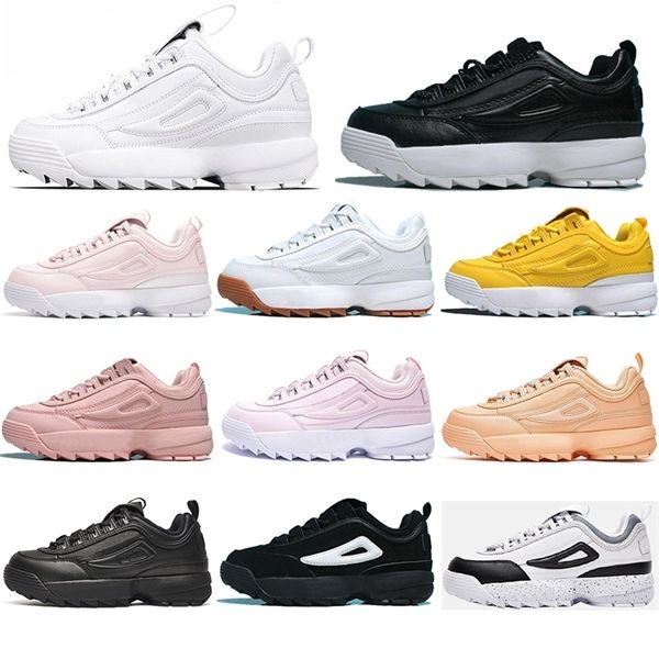 

2021 classic women men fashion chunky running shoes soft version fl triple white all black pink woman sports mens trainers sneakers 35-45
