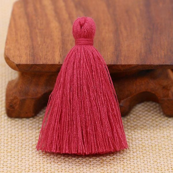 

50pcs 5cm polyester cotton tassel fringe pendant diy craft small tassel garments curtains decor earrings jewelry components h wmttve