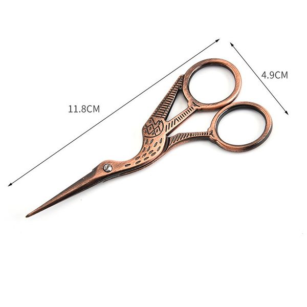 

metal vintage style scissor stainless steel multicolor home crane scissors fit yarn tea threadhead cross embroidery tool durable 4 8fl e1