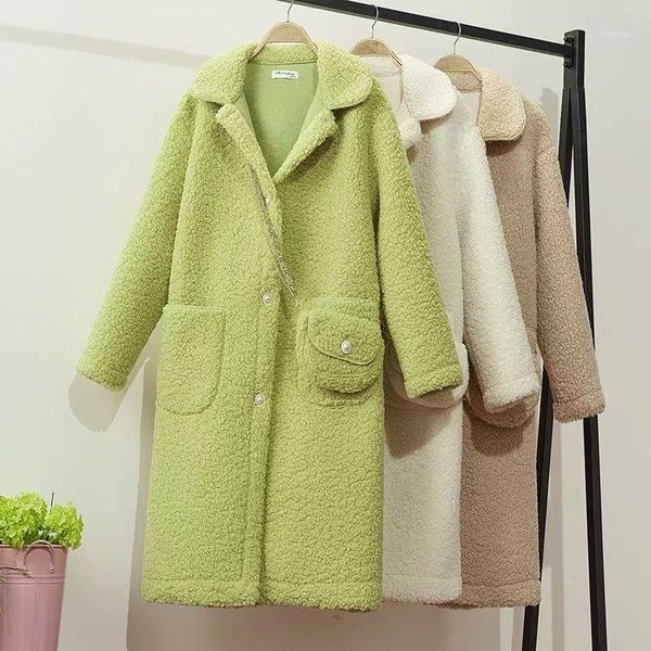 

women teddy bear jacket coat (with shoulder bags) autumn winter woman cashmere coat plus size loose jackets high street clothing1, Black;brown