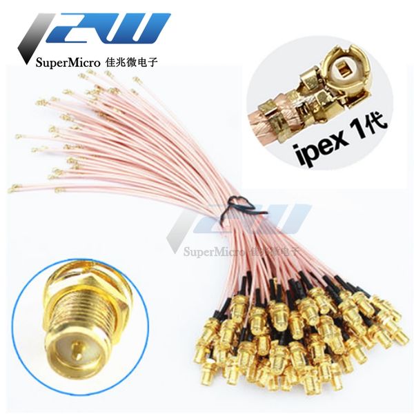 

u.fl ipx to extension female connector antenna rf jumper flex cable for rp-sma jack pci wifi card