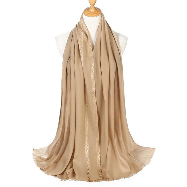 

new femme hijab scarf muslimen head wraps women solid cotton shawls pashmina scarves foulard bandana jllroy carshop2006, Blue;gray