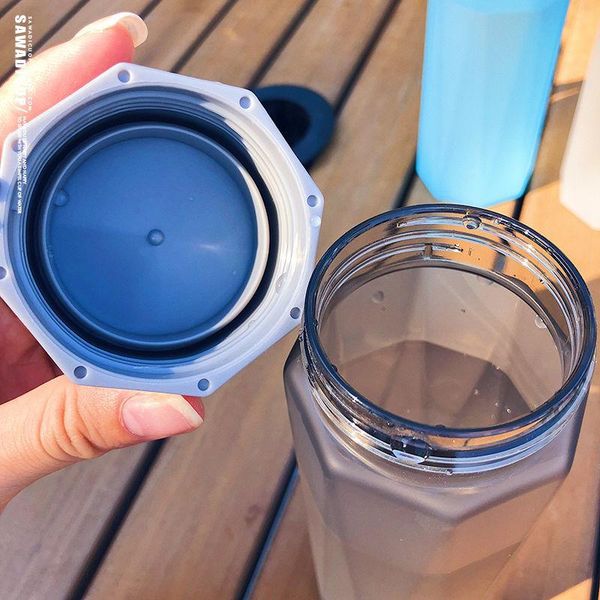 

380 мл творческий алмазный чехол матовая водяная бутылка для воды чайник bpa бесплатная пластиковая портативная чашка для путешествий йога б